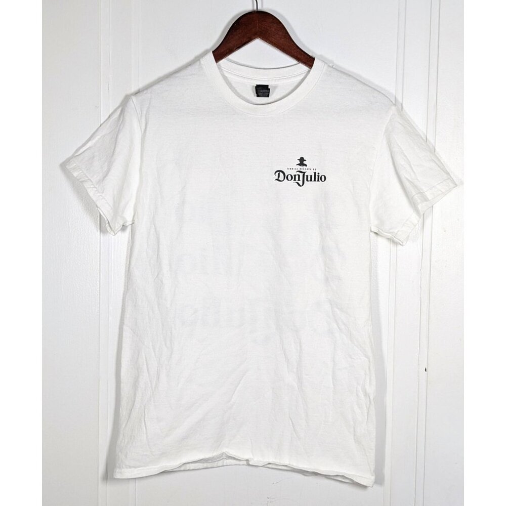 Don Julio Skull Graphic Promo T-Shirt White Size Small Tequila Bartender Liquor